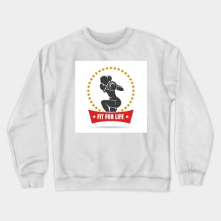 Training woman fitness  emblem Crewneck Sweatshirt